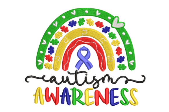 Autism Awareness Rainbow: A Seasonal Embroidery Design Review