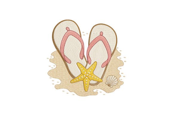 Beach Flip Flops and Starfish: A Seasonal Embroidery Review