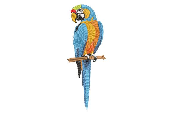 Beautiful Parrot: A Seasonal Embroidery Gem for Holiday Makers