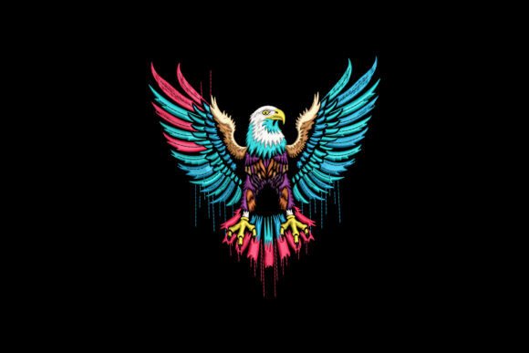 Colorful Eagle: A Dynamic Design for Business Branding