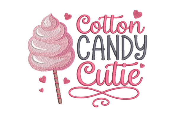 Cotton Candy Cutie: A Sweet Touch for Personalized Embroidery Gifts
