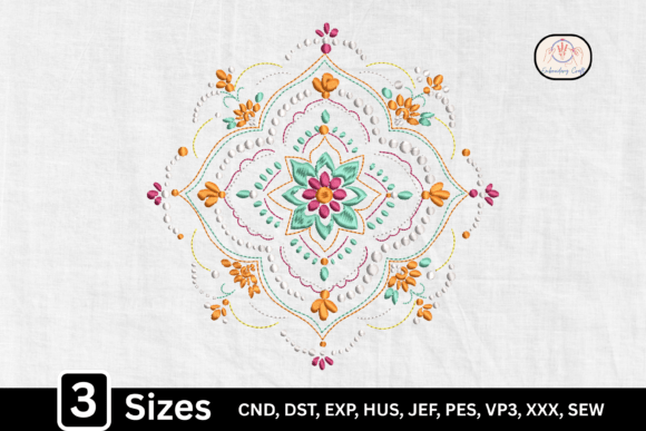 Decorative Boho Floral Mandala: A Designer’s Review for Sweatshirt Embellishment