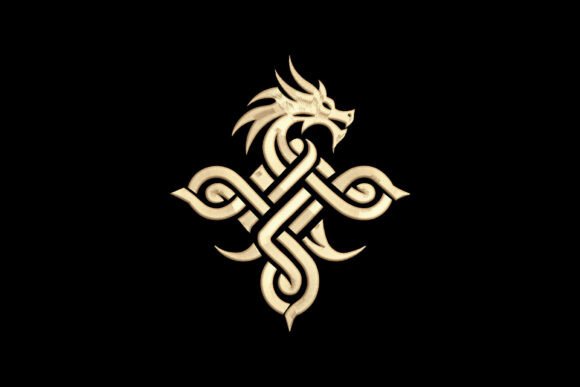 Dragon Cross Knot: A Seasonal Embroidery Gem for Holiday Crafters