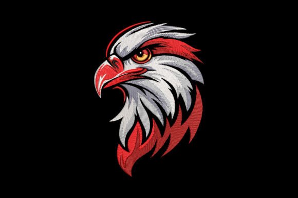 Elegant Eagle Head Embroidery Design Review