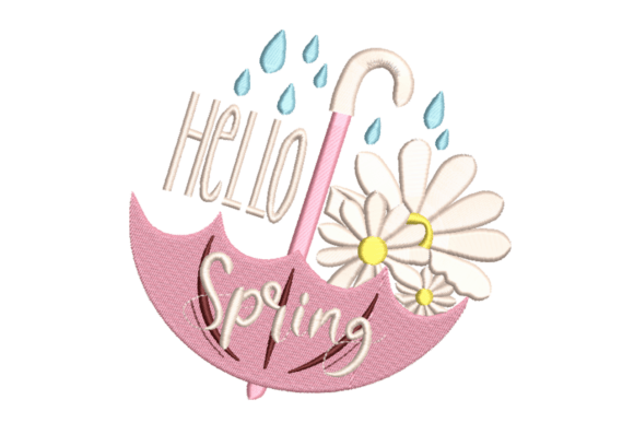 Hello Spring Umbrella Embroidery Review
