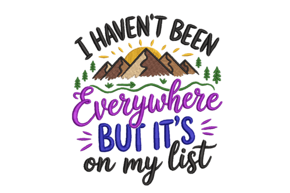 I Haven’t Been Everywhere Travel Embroidery Review