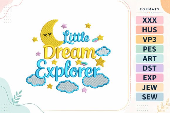 Little Explorer Baby Quote: A Seasonal Embroidery Gem