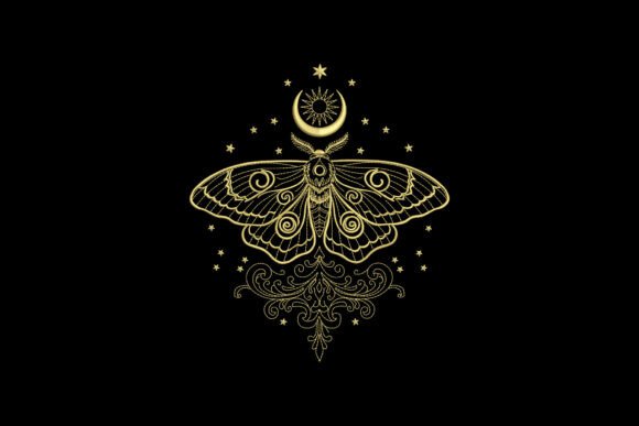 Mystic Moon Moth Embroidery Design Review