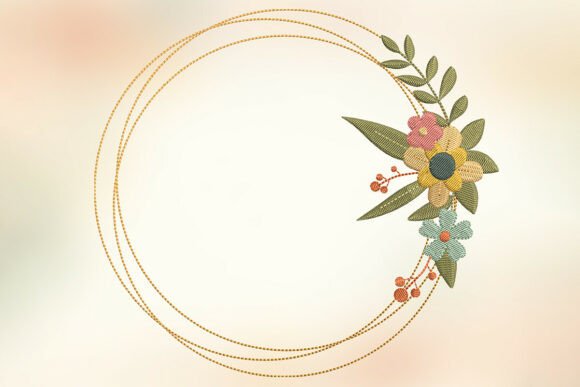 Retro Gold Hoop Botanical Border: A Designer’s Real-World Review for Embroidery Projects