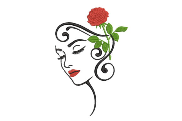 Rose Lady Silhouette Review for Real Embroidery Projects