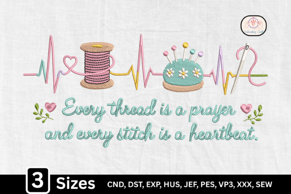 Sewing Lover Sewing Heartbeat: A Meaningful Design for Craft Sellers